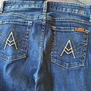 Seven for all man kind size 29 A pocket blue jeans